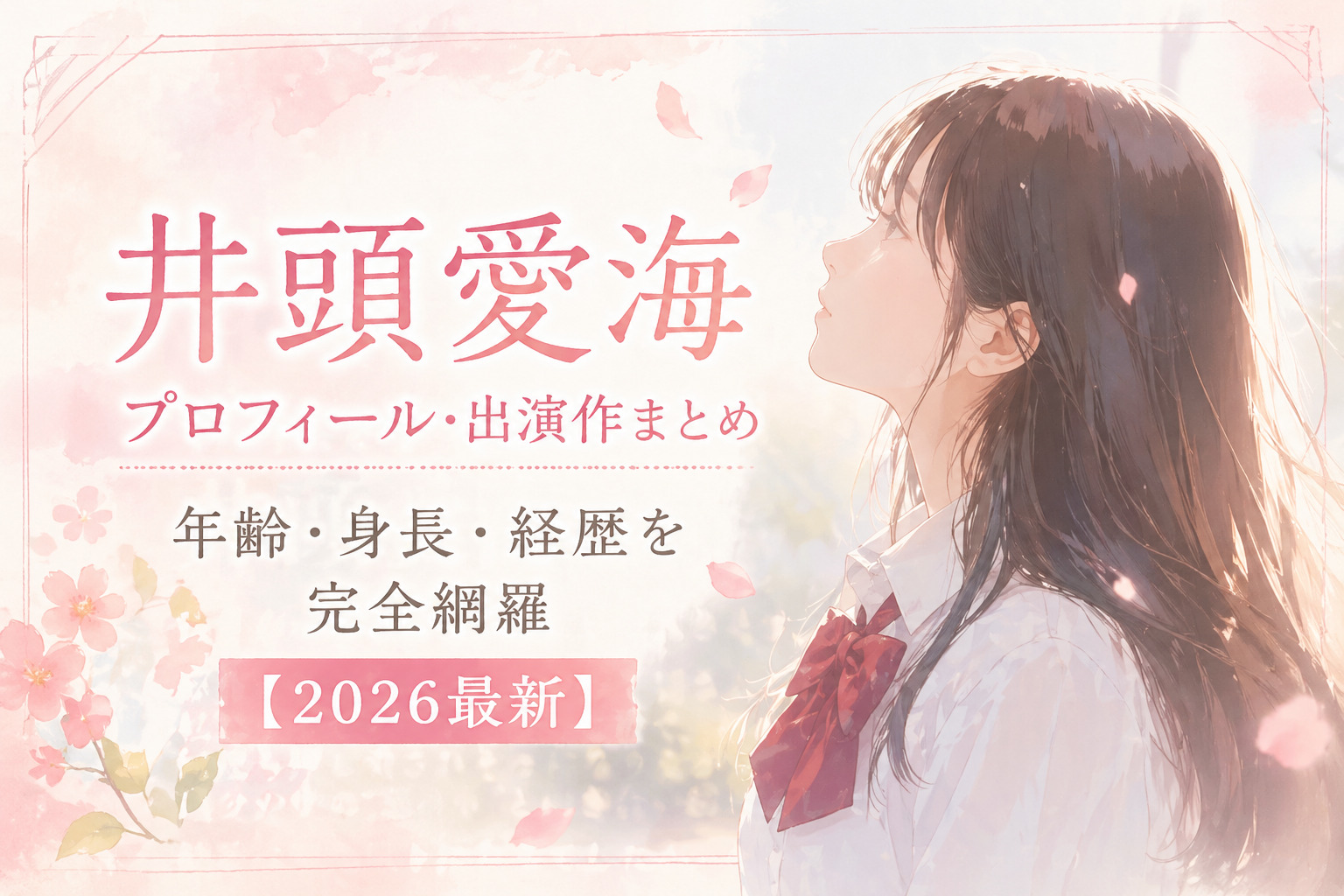 井頭愛海 プロフィール・出演作まとめ｜年齢・身長・経歴を完全網羅【2026最新】